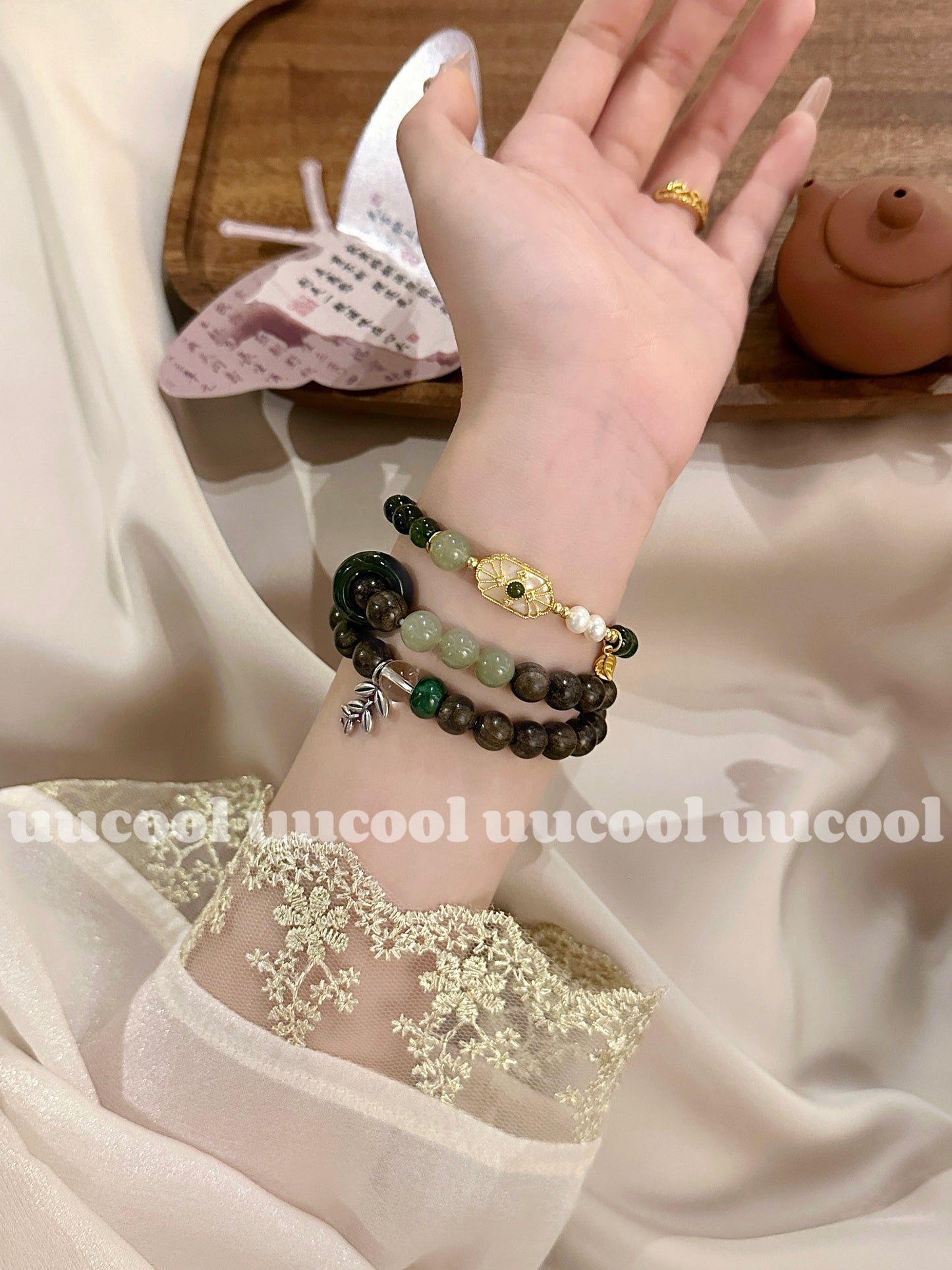 Attract luck and peace -Jasper bracelet