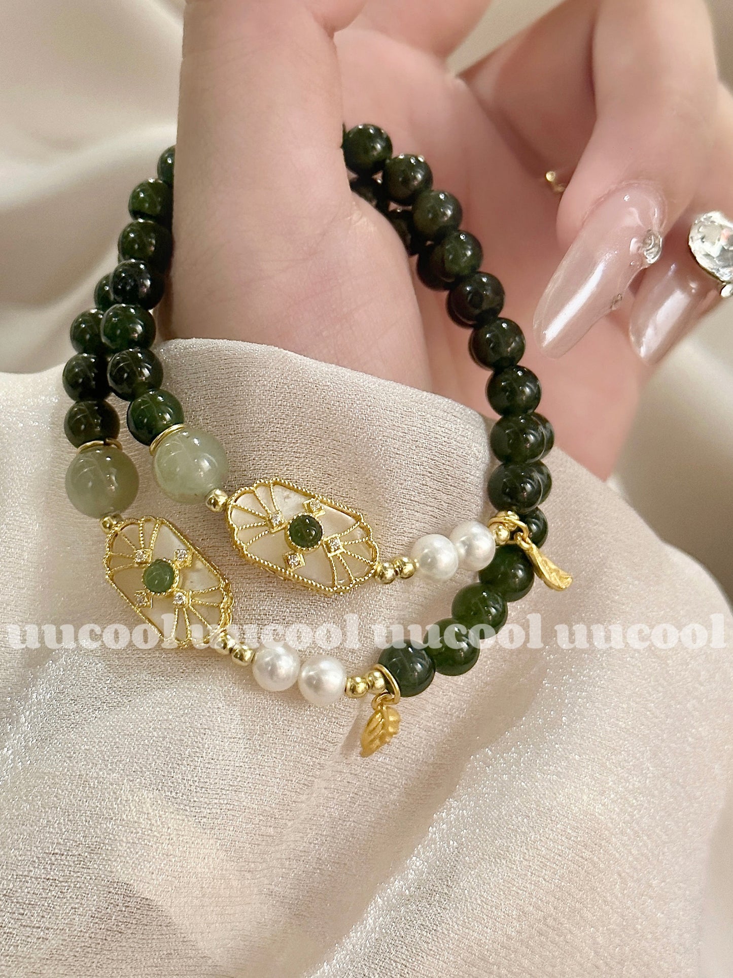 Attract luck and peace -Jasper bracelet