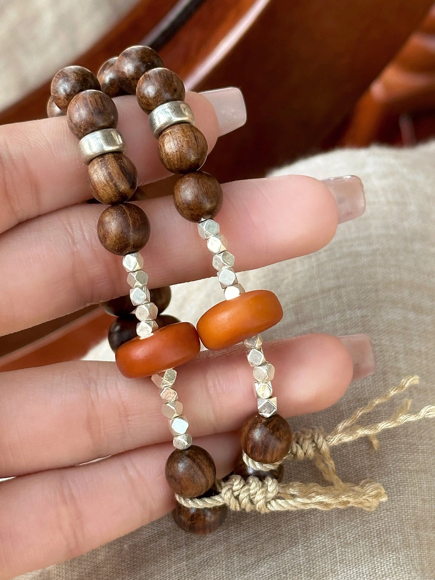 Old Wutong' Original Pear Wood Ornamental Bracelet uucool jewelery