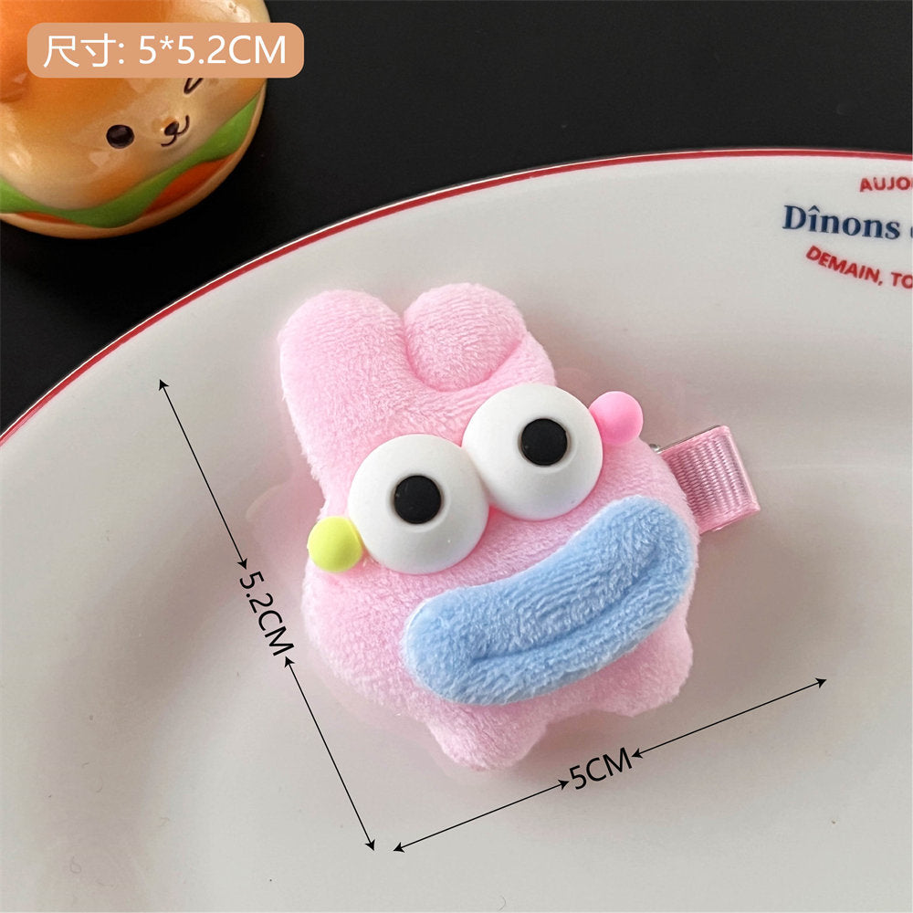 Creative Funny Ugly and Cute Series Hair Clips Hair Accessories Big Mouth Doll Cute Duckbill Clip Girl Heart Side Clip Bang Clip uucool collection shop