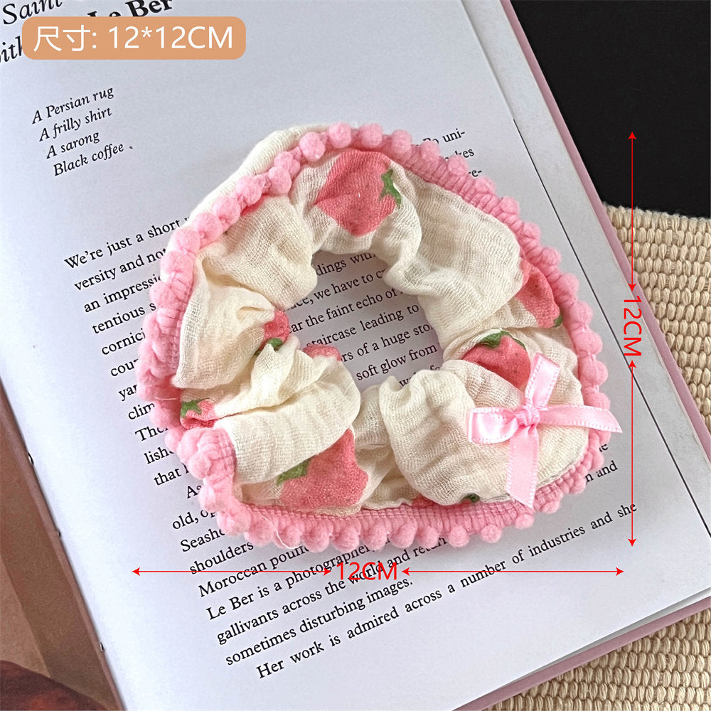 Good-looking Korean Lace Large Intestine Hair Ring Hair Accessories All-Match Teenage Girl's Romance Hair Rope Xiaoqing New High Horsetail Headwear Wholesale uucool collection shop