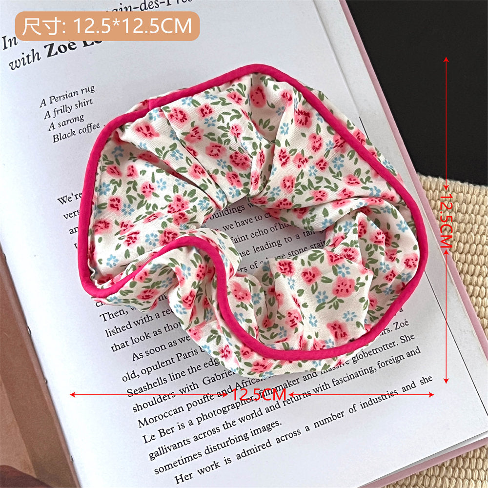 Good-looking Korean Lace Large Intestine Hair Ring Hair Accessories All-Match Teenage Girl's Romance Hair Rope Xiaoqing New High Horsetail Headwear Wholesale uucool collection shop