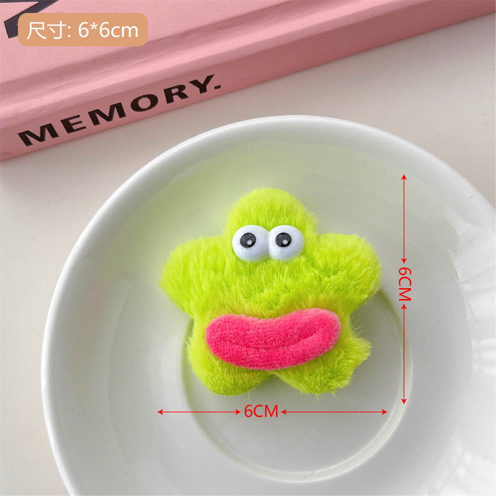 Creative Funny Ugly and Cute Series Hair Clips Hair Accessories Big Mouth Doll Cute Duckbill Clip Girl Heart Side Clip Bang Clip uucool collection shop