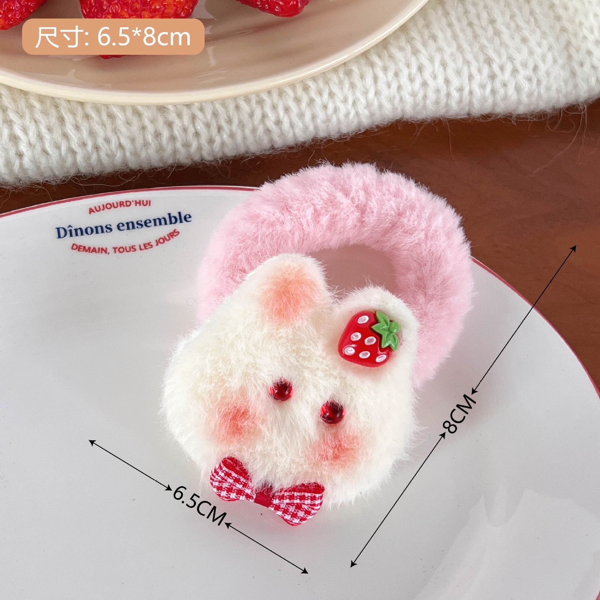 Cute Cartoon Plush XINGX Bunny Hair Accessories Sweet Fresh Gentle Cute Girl Fringe Hairpin Student Temperamental Hair Ring uucool collection shop