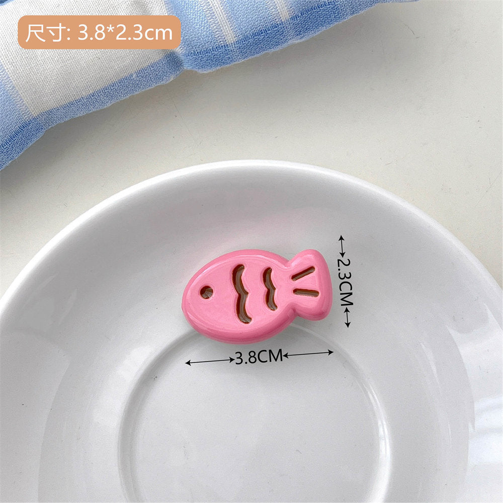 Candy Color Taiyaki Barrettes Ins Sweet Girly Cute Fish Bang Clip Student Joker Hairclip Hair Accessories uucool collection shop