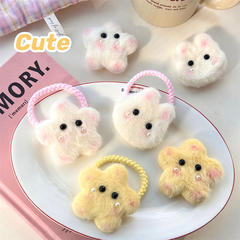 Cute Cartoon Plush XINGX Bunny Hair Accessories Sweet Fresh Gentle Cute Girl Fringe Hairpin Student Temperamental Hair Ring uucool collection shop