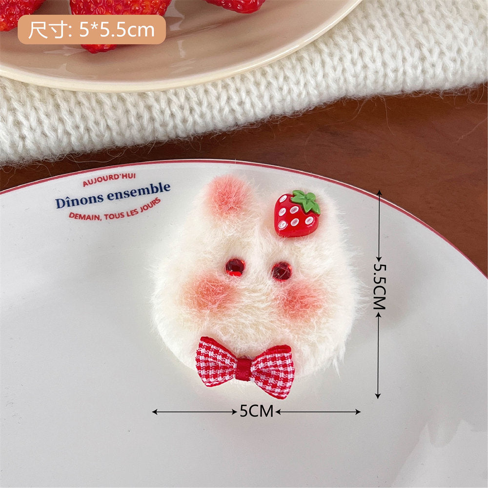 Cute Cartoon Plush XINGX Bunny Hair Accessories Sweet Fresh Gentle Cute Girl Fringe Hairpin Student Temperamental Hair Ring uucool collection shop