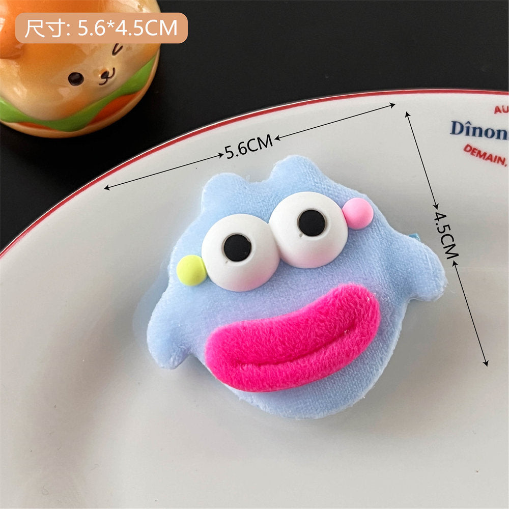 Creative Funny Ugly and Cute Series Hair Clips Hair Accessories Big Mouth Doll Cute Duckbill Clip Girl Heart Side Clip Bang Clip uucool collection shop