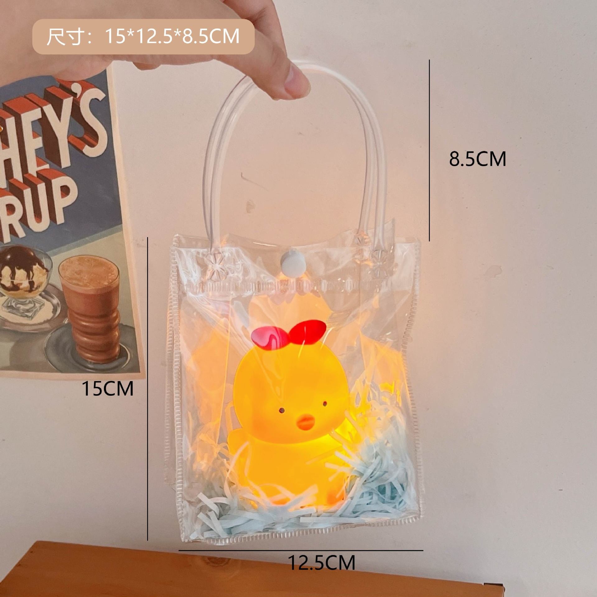 INS Bedroom Girl Led Small Night Lamp Cute Head Tilt Little Duck Room Bedside Lamp Decoration Dormitory Creative Gift uucool collection shop