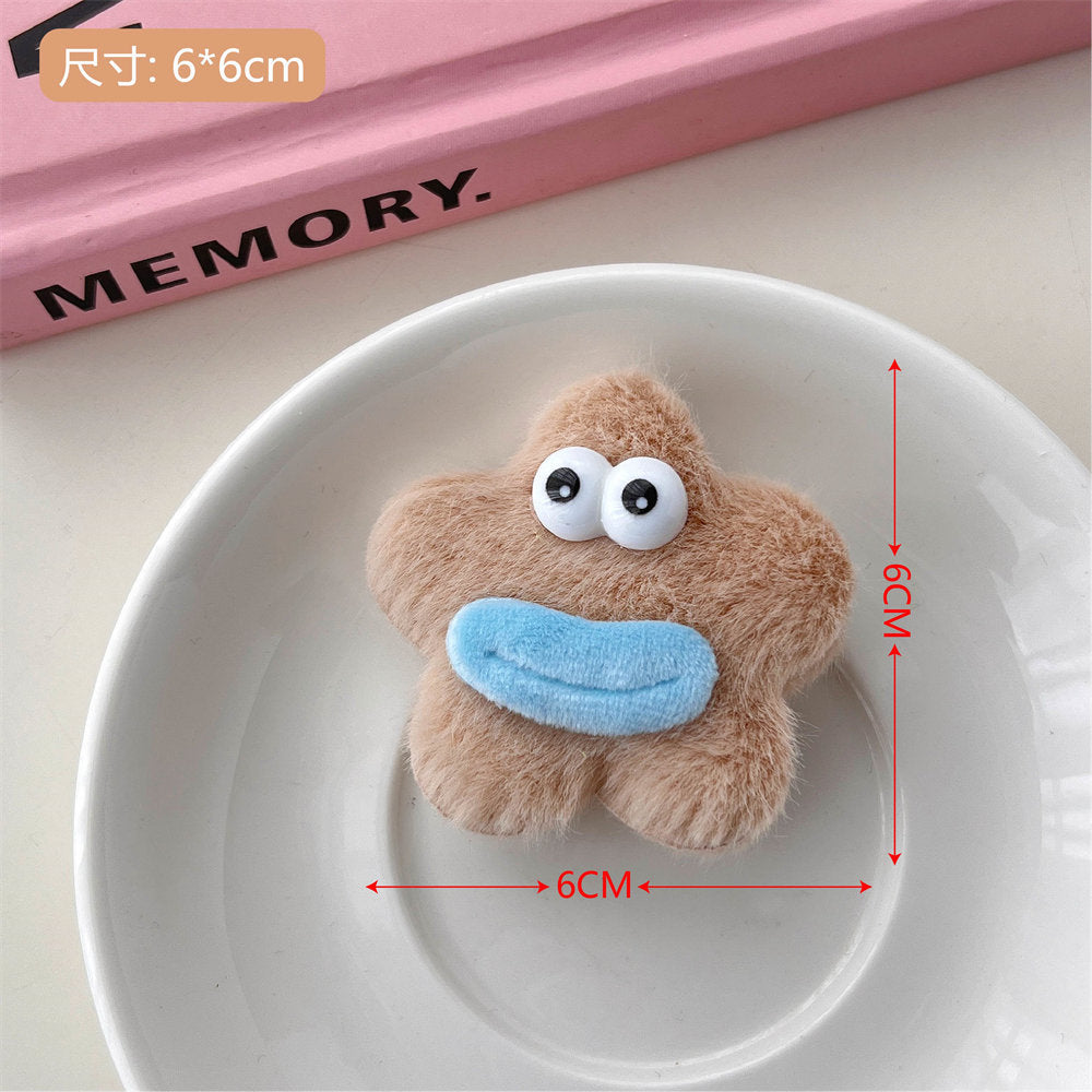 Creative Funny Ugly and Cute Series Hair Clips Hair Accessories Big Mouth Doll Cute Duckbill Clip Girl Heart Side Clip Bang Clip uucool collection shop