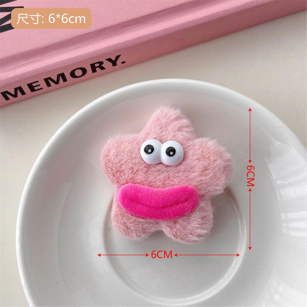 Creative Funny Ugly and Cute Series Hair Clips Hair Accessories Big Mouth Doll Cute Duckbill Clip Girl Heart Side Clip Bang Clip uucool collection shop