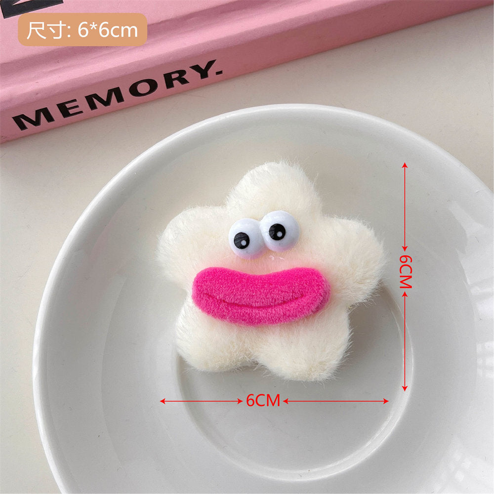 Creative Funny Ugly and Cute Series Hair Clips Hair Accessories Big Mouth Doll Cute Duckbill Clip Girl Heart Side Clip Bang Clip uucool collection shop