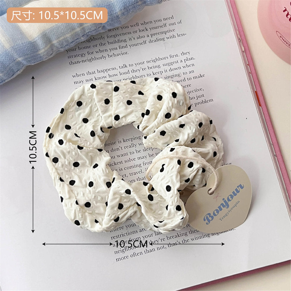 Super Fairy Lace Large Intestine Hair Band High-Looking Ponytail Hair Rope Sweet Cute Girl Hair Rope All-Match Hair Accessories Rubber Band uucool collection shop