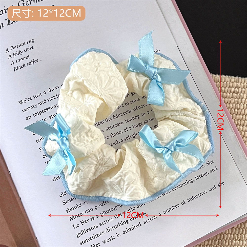 Good-looking Korean Lace Large Intestine Hair Ring Hair Accessories All-Match Teenage Girl's Romance Hair Rope Xiaoqing New High Horsetail Headwear Wholesale uucool collection shop