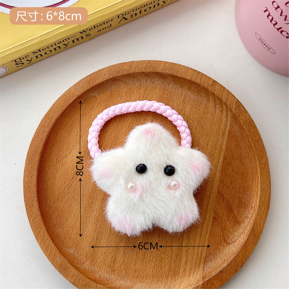 Cute Cartoon Plush XINGX Bunny Hair Accessories Sweet Fresh Gentle Cute Girl Fringe Hairpin Student Temperamental Hair Ring uucool collection shop