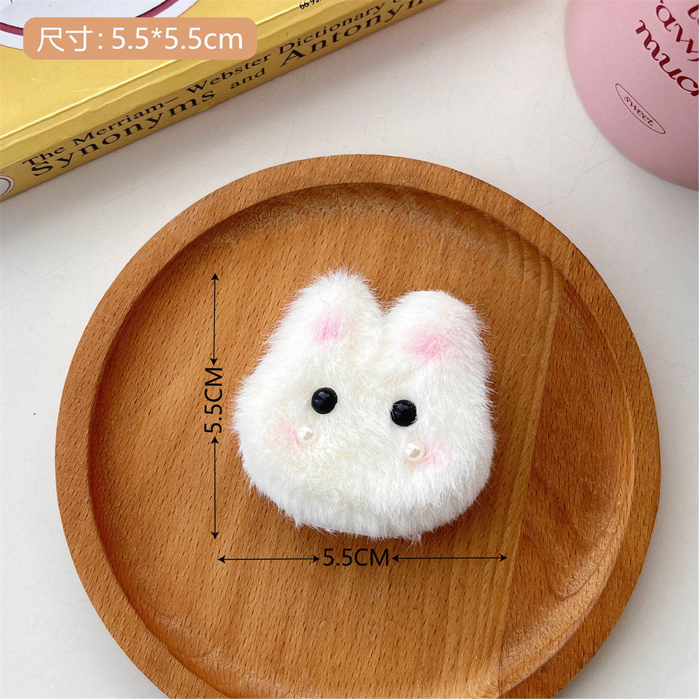 Cute Cartoon Plush XINGX Bunny Hair Accessories Sweet Fresh Gentle Cute Girl Fringe Hairpin Student Temperamental Hair Ring uucool collection shop