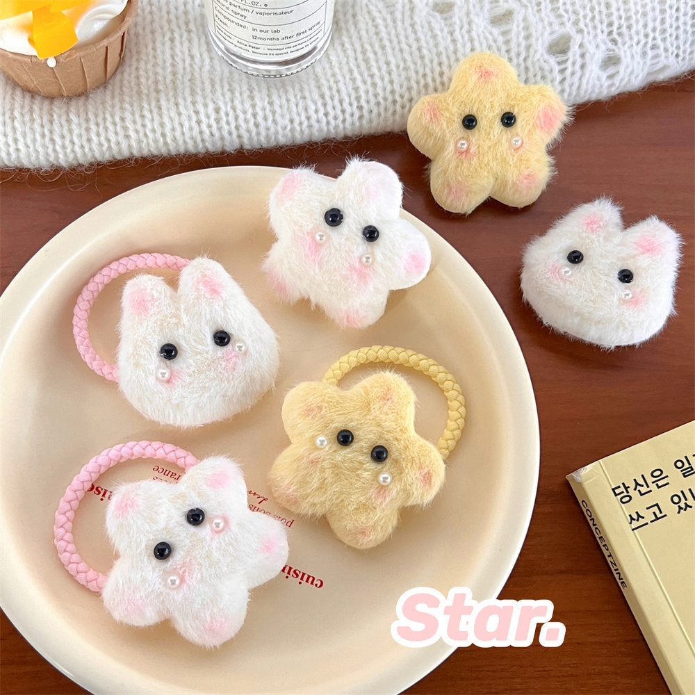 Cute Cartoon Plush XINGX Bunny Hair Accessories Sweet Fresh Gentle Cute Girl Fringe Hairpin Student Temperamental Hair Ring uucool collection shop