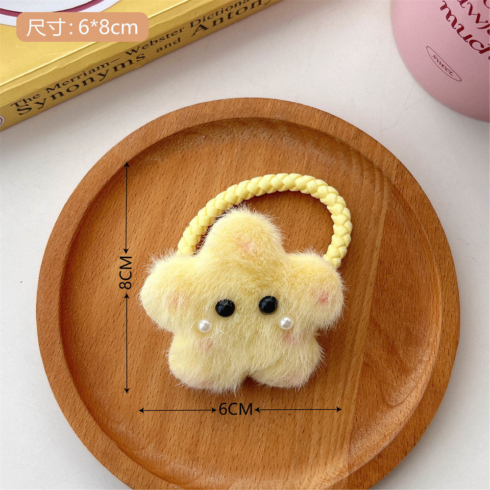 Cute Cartoon Plush XINGX Bunny Hair Accessories Sweet Fresh Gentle Cute Girl Fringe Hairpin Student Temperamental Hair Ring uucool collection shop